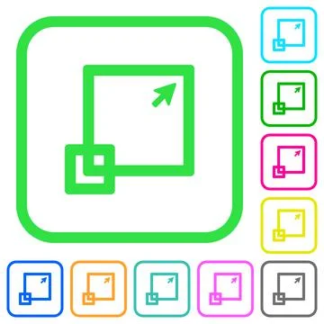 Maximize window vivid colored flat icons icons Stock Illustration