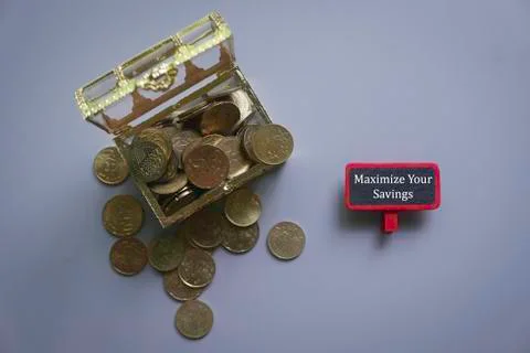 Maximize your savings Stock Photos