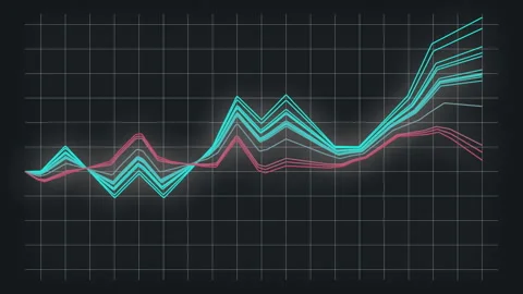 Maximizing Market Performance with AI Prediction - Analyzing Patterns Video stock 241063556