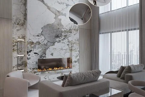 Maximizing a Small Living Room Creative Interior Ideas to Make the Most of .. Illustrazione stock
