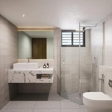 Maximizing Storage Space Practical Tips for Your Bathroom Interior Illustrazione stock