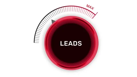 Maximum Leads generation concept 4K Animation with Node Video stock 195735531