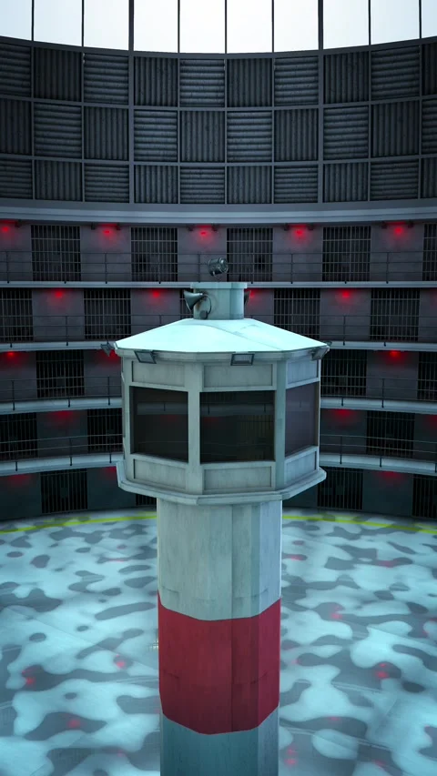 Maximum security prison animation. Stock Footage 296657756