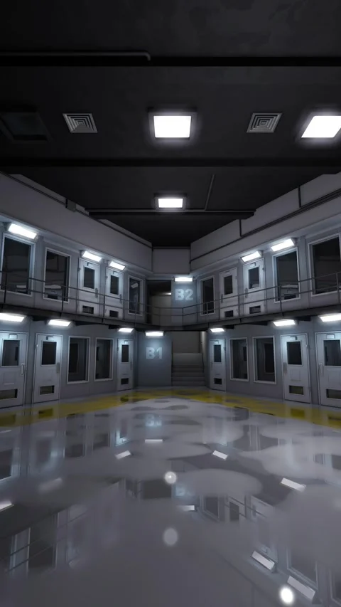 Maximum security prison. Stock Footage 294854107