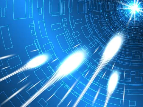 Maximum speed vector technology background abstract. Stock Illustration