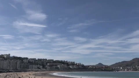Maximum temperatures rise in Basque Country, San Sebastián, ES - 24 Feb 2026 Stock-Footage 329566404