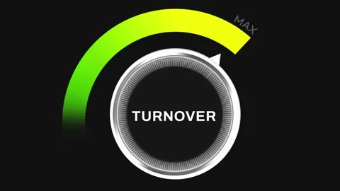 Maximum turnover in business 4k animation with node turning full 動画素材 295138002