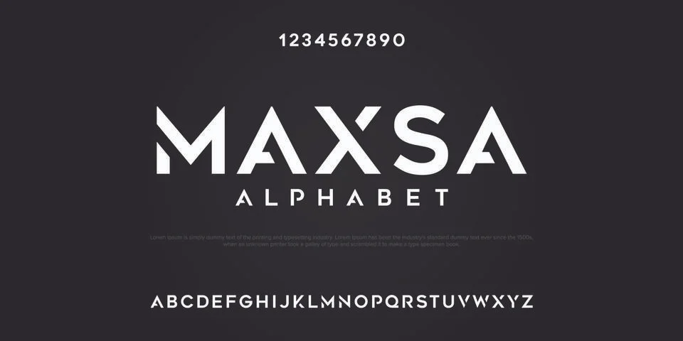 Maxsa Alphabet Stock Illustration