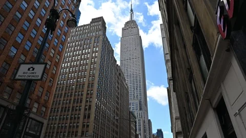 May 08, 2024 - Moving Clouds timelapse 4K video from Empire State Building Stock Footage 294554627