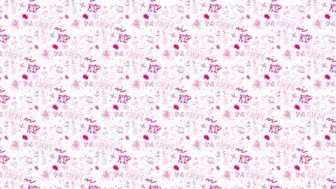 May 11 2026 Light Pink Graffiti Seamless Pattern Urban Street Art Soft Texture Stock Illustration