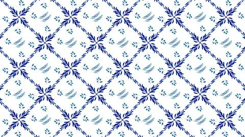 May 12 2026 Deep blue and violet geometric pattern with seamless repetition Stock-Illustration