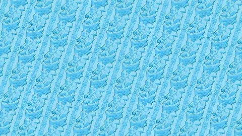 May 12 2026 Sky Blue Wildstyle Graffiti Letter Seamless Pattern Urban Street Art Stock-Illustration