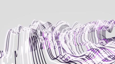 May 13 2026 Abstract White Silver Glowing Wave Lines Light Form on White 4K Stock-Illustration