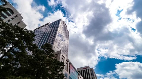 May 15, 2017 : A view looking up at the city center building. Stock Footage 145572114