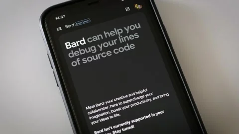 MAY 18, 2023: Watching Google Bard Official Homepage Website, Generative Stock Footage 241899648