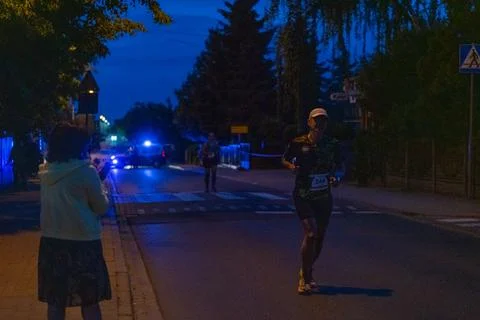 May 18 2024 - Tarnowo Podgorne, Poland - Bieg Lwa Halfmarathon Event Stock Photos