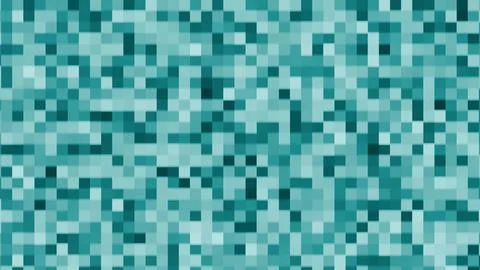 May 18 2026 Teal Pixel Mosaic Abstract 3D Render Background Stock Illustration
