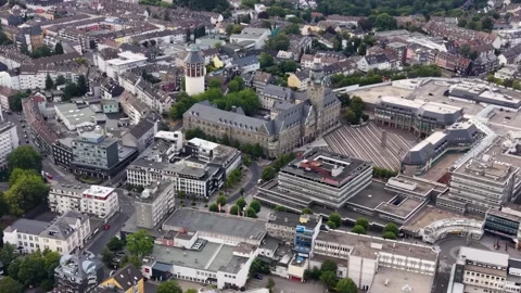 May 2. 2022 Germany Remscheid Aerial view  of the city Remscheid Stock Footage 341354019