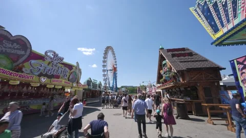 May 2, 2025. Munich, Germany. Spring vibes at Munich Fruehlingsfest on Stock Footage 315686744