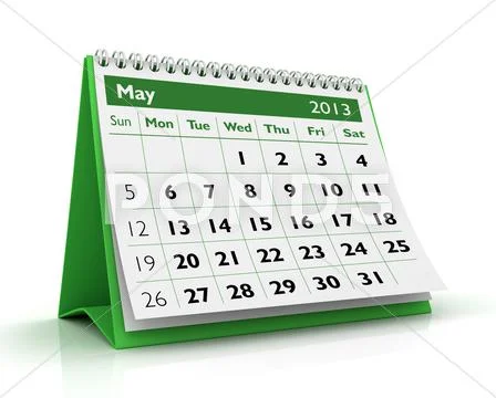 May 2013 calendar Stock Illustration