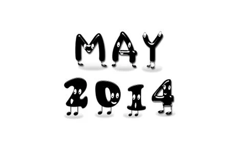 May 2014. Stock Illustration
