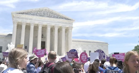 May 21, 2019: Protesters Upset about State Abortion Decisions Stock Footage 108409335