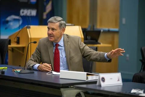 On May 21, 2020, inside the Operations Support Building II at NASAs Kennedy.. Fotos de archivo