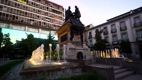 May 24, 2020: Granada, Spain. Evening view of Isabella the Catholic Area of Stock Footage 137451623