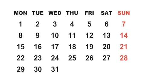 May 24, 2028, Animated 2026 planner showcasing May calendar, highlighting May Video stock 320082164
