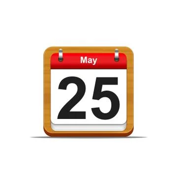 May 25. Stock Illustration