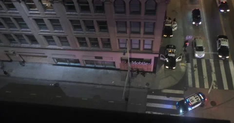 May 30 2020 BLM Looting T-Mobile Arrest Downtown Los Angeles Stock Footage 197890659