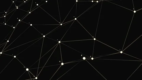 May 31 2026 Abstract White Plexus Network with Dynamic Numbers 4K Loop Stock Footage 336027476