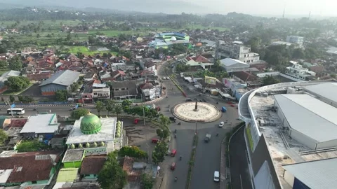 May 4, 2023, Cianjur, The crowded central city of Cianjur, West Java Stock Footage 275486444
