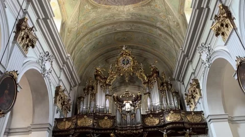 May 4, 2025 - Vienna, Austria - Mariahilf Catholic Church Stock Footage 338052661