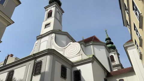 May 4, 2025 - Vienna, Austria - Mariahilf Catholic Church Stock Footage 338052675