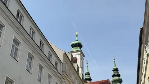 May 4, 2025 - Vienna, Austria - Mariahilf Catholic Church Stock Footage 338052715