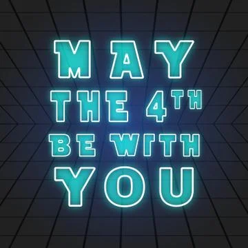May the 4th be with you. Vector illustration Stock Illustration