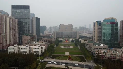 May 4th square (drone video)  Stock Footage 164605104