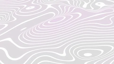 May 5 2026 Abstract White and Lavender Fluid Curves and Soft Topography Stock Illustration
