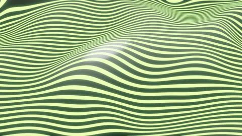 May 5 2026 Abstract Yellow and Green Topographic Wave Pattern Background Stock-Illustration