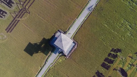 May 6, 2023, Wujiang District, Tongli, Jiangsu, China  Drone view of rice paddy Stock Footage 320620792