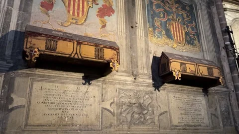 May 7, 2026 - Barcelona, Spain - Interior of Barcelona Cathedral Stock Footage 325747259
