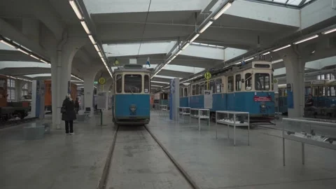 May 8, 2022, Munich, Germany. MVG Museum. MVG Munchner Verkehrsgesellschaft Stock Footage 207443912