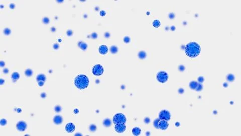 May 8 2026 Blue Bacteria Cells Abstract Medical Microscopy Pattern White Stock Illustration