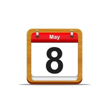 May 8. Stock Illustration