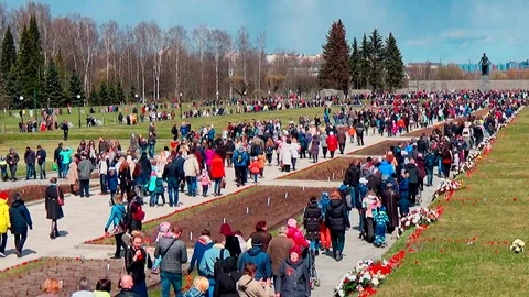 May 9 - Victory Day, a day of remembrance and sorrow of the Russian people Video stock 75658718