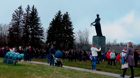 May 9 - Victory Day, a day of remembrance and sorrow of the Russian people Video stock 75658738