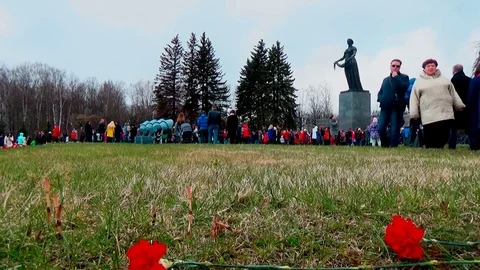 May 9 - Victory Day, a day of remembrance and sorrow of the Russian people Stock Footage 75658740