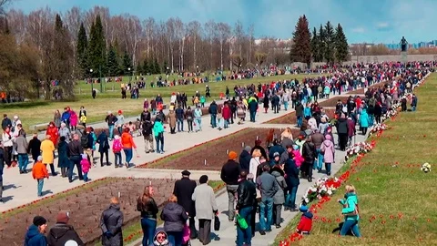 May 9 - Victory Day, a day of remembrance and sorrow of the Russian people Stock Footage 75658748