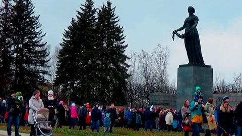 May 9 - Victory Day, a day of remembrance and sorrow of the Russian people Stock Footage 75658750